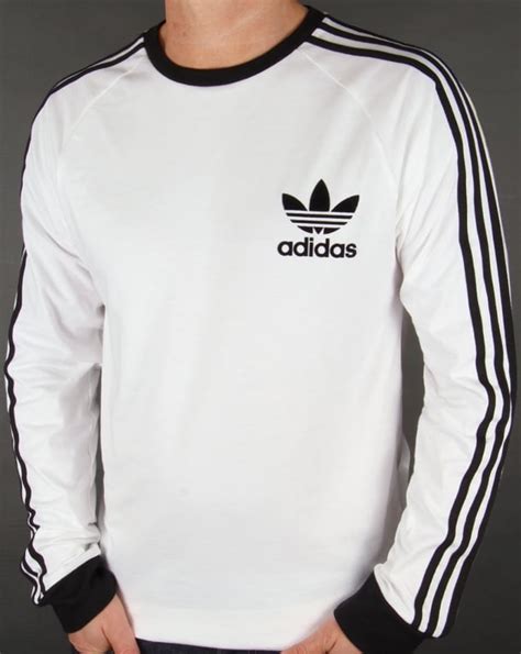 adidas pulli weiß longsleeve|Amazon.com: Adidas White Long Sleeve Shirt Men.